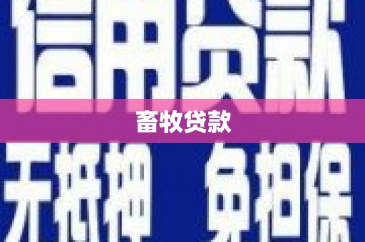 东港畜牧贷款